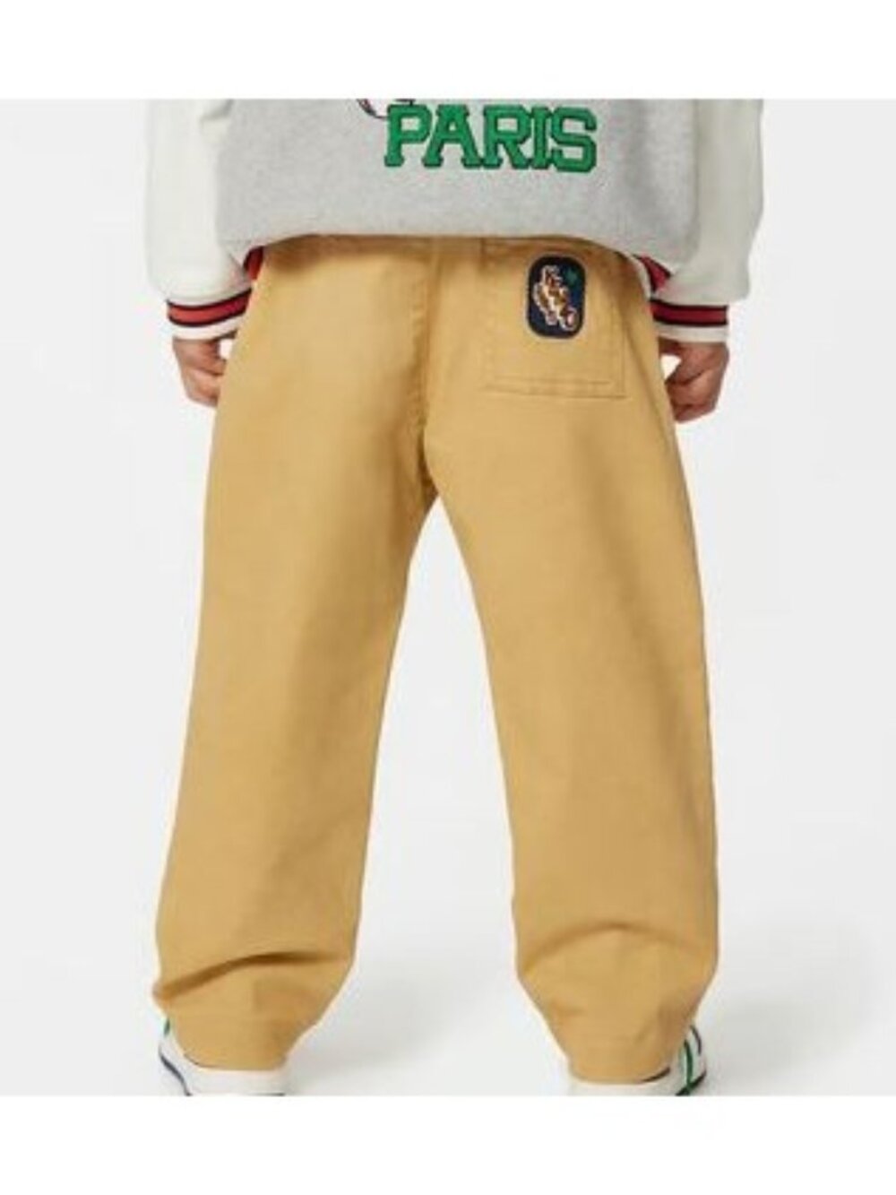 NWT Kenzo Kids Mustard Jogger Sweatpants Boys Size 8 EU 126 Cotton Logo Pants